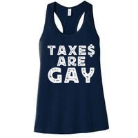 Taxes Are Gay Women's Racerback Tank