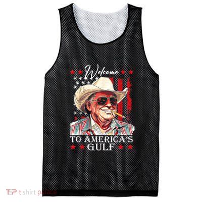 Trump Americas Gulf Mexico President Trump Sombrero Mesh Reversible Basketball Jersey Tank