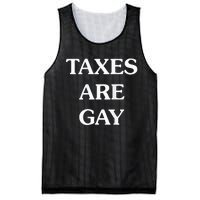 Taxes Are Gay Mesh Reversible Basketball Jersey Tank