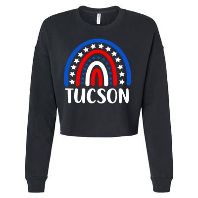 Tucson Arizona Gift I Love Tucson Arizona Usa Gift Cropped Pullover Crew