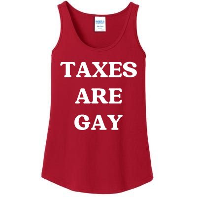 Taxes Are Gay Lgbtq+ Rights Taxation Equality Ladies Essential Tank