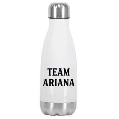 Team Ariana Gift For Ariana Lovers Stainless Steel Insulated Water Bottle