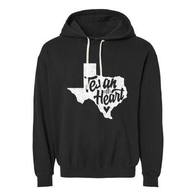 Texan At Heart  Garment-Dyed Fleece Hoodie