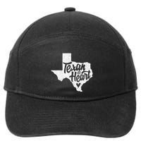 Texan At Heart  7-Panel Snapback Hat