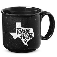 Texan At Heart  15oz Campfire Ceramic Mug