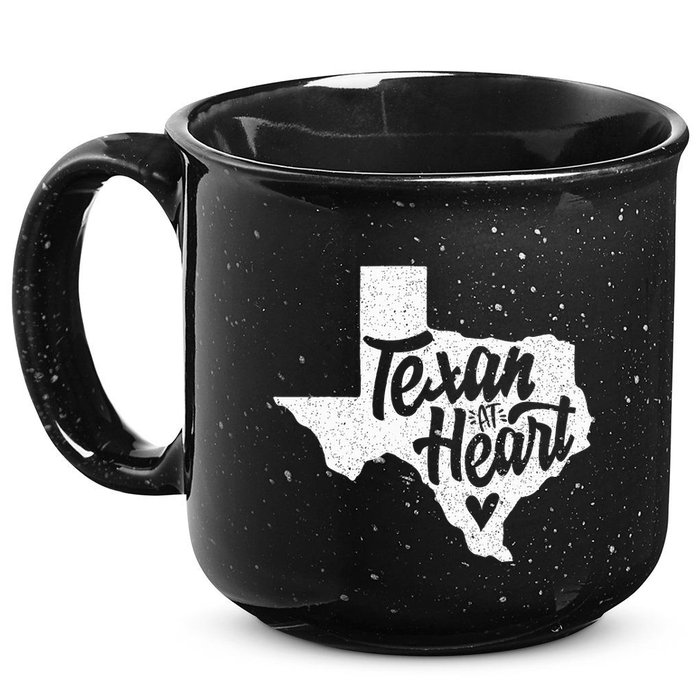 Texan At Heart  15oz Campfire Ceramic Mug