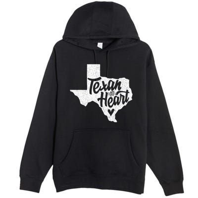 Texan At Heart  Premium Pullover Hoodie