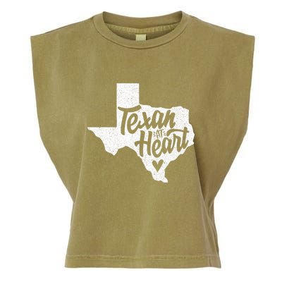 Texan At Heart  Garment-Dyed Women's Muscle Tee