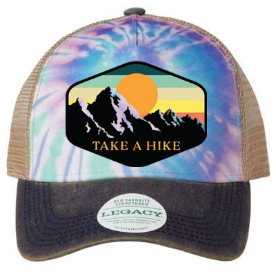 TAKE A HIKE RETRO VINTAGE OUTDOOR HIKING Legacy Tie Dye Trucker Hat