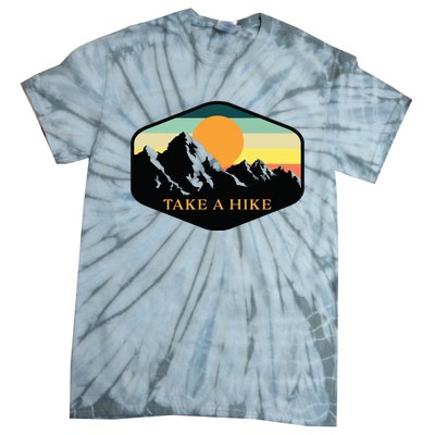 TAKE A HIKE RETRO VINTAGE OUTDOOR HIKING Tie-Dye T-Shirt