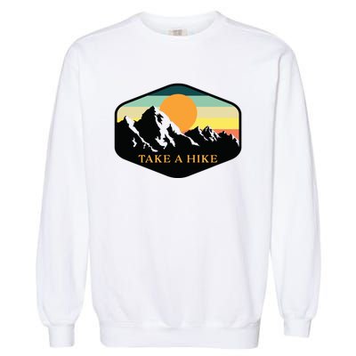 TAKE A HIKE RETRO VINTAGE OUTDOOR HIKING Garment-Dyed Sweatshirt