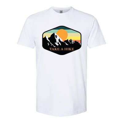 TAKE A HIKE RETRO VINTAGE OUTDOOR HIKING Softstyle® CVC T-Shirt