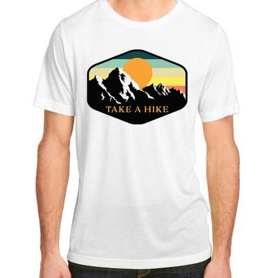 TAKE A HIKE RETRO VINTAGE OUTDOOR HIKING Adult ChromaSoft Performance T-Shirt