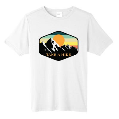 TAKE A HIKE RETRO VINTAGE OUTDOOR HIKING Tall Fusion ChromaSoft Performance T-Shirt