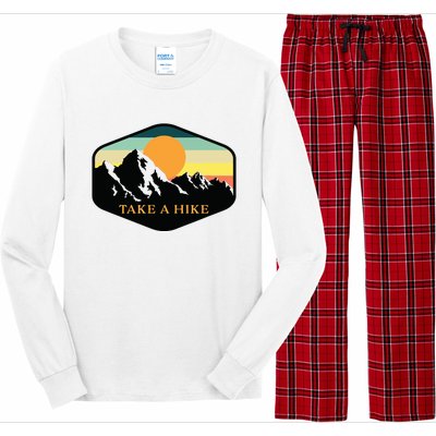 TAKE A HIKE RETRO VINTAGE OUTDOOR HIKING Long Sleeve Pajama Set