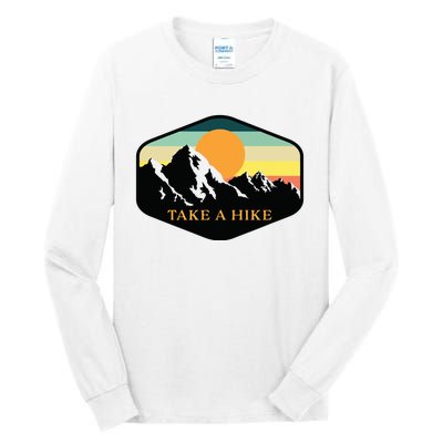 TAKE A HIKE RETRO VINTAGE OUTDOOR HIKING Tall Long Sleeve T-Shirt