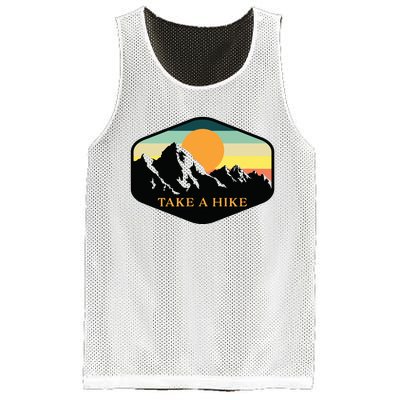 TAKE A HIKE RETRO VINTAGE OUTDOOR HIKING Mesh Reversible Basketball Jersey Tank