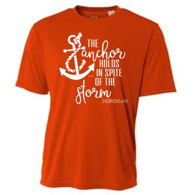 The Anchor Holds In Spite Of The Storm Cooling Performance Crew T-Shirt