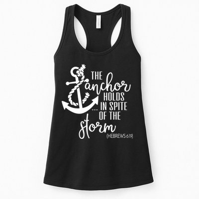 The Anchor Holds In Spite Of The Storm Womens Tank Top