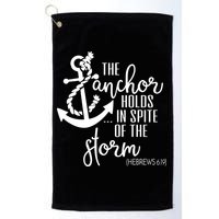 The Anchor Holds In Spite Of The Storm Golf Towel