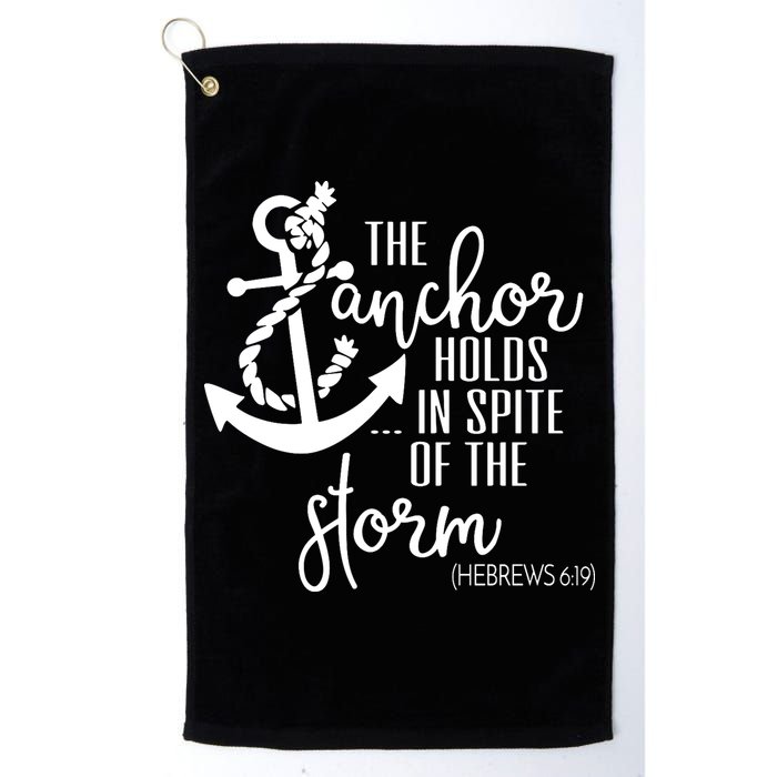 The Anchor Holds In Spite Of The Storm Golf Towel