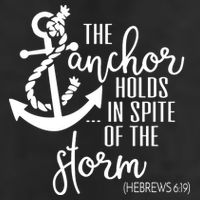 The Anchor Holds In Spite Of The Storm Golf Towel