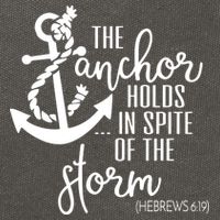 The Anchor Holds In Spite Of The Storm Cotton Canvas Backpack