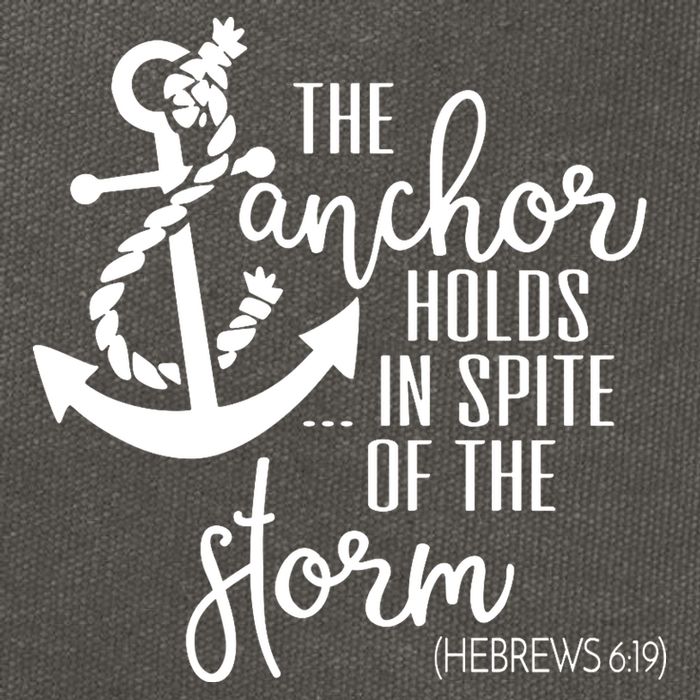 The Anchor Holds In Spite Of The Storm Cotton Canvas Backpack