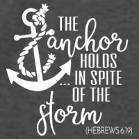 The Anchor Holds In Spite Of The Storm Vector Backpack
