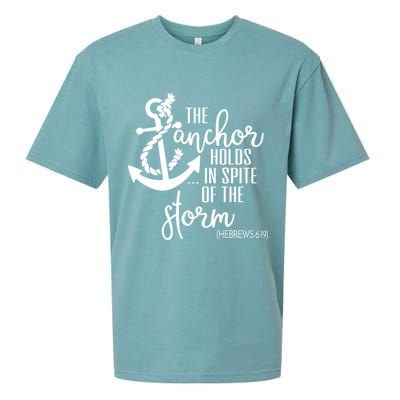 The Anchor Holds In Spite Of The Storm Sueded Cloud Jersey T-Shirt