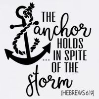 The Anchor Holds In Spite Of The Storm Garment-Dyed Sweatshirt