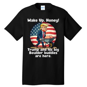 Trump An His Big Boulder Buddies Funny Donald Trump 2024 Tall T-Shirt