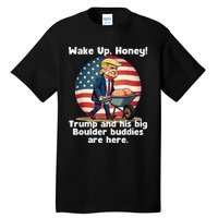 Trump An His Big Boulder Buddies Funny Donald Trump 2024 Tall T-Shirt