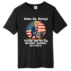 Trump An His Big Boulder Buddies Funny Donald Trump 2024 Tall Fusion ChromaSoft Performance T-Shirt