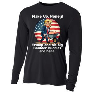 Trump An His Big Boulder Buddies Funny Donald Trump 2024 Cooling Performance Long Sleeve Crew