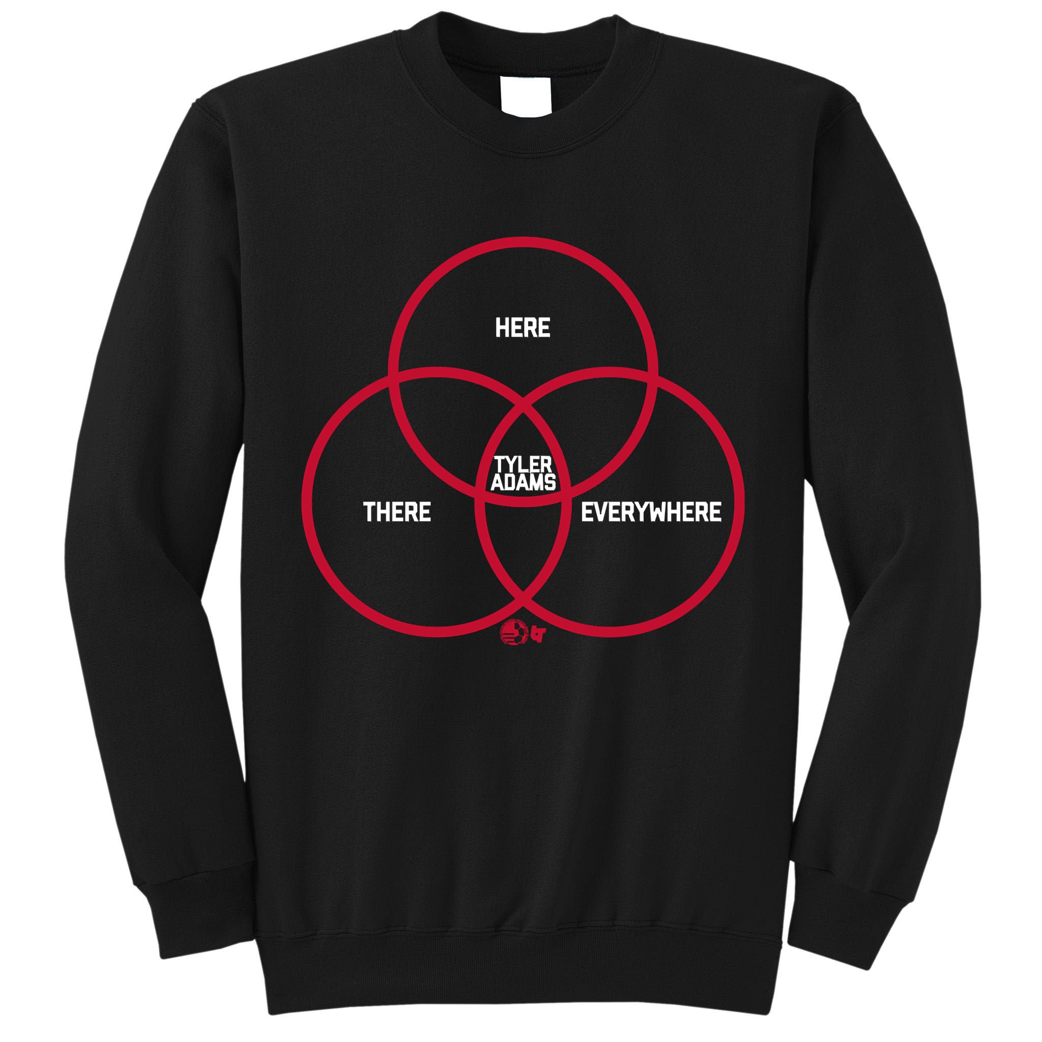 Tyler Adams Here, There, Everywhere USA Soccer Tall Sweatshirt
