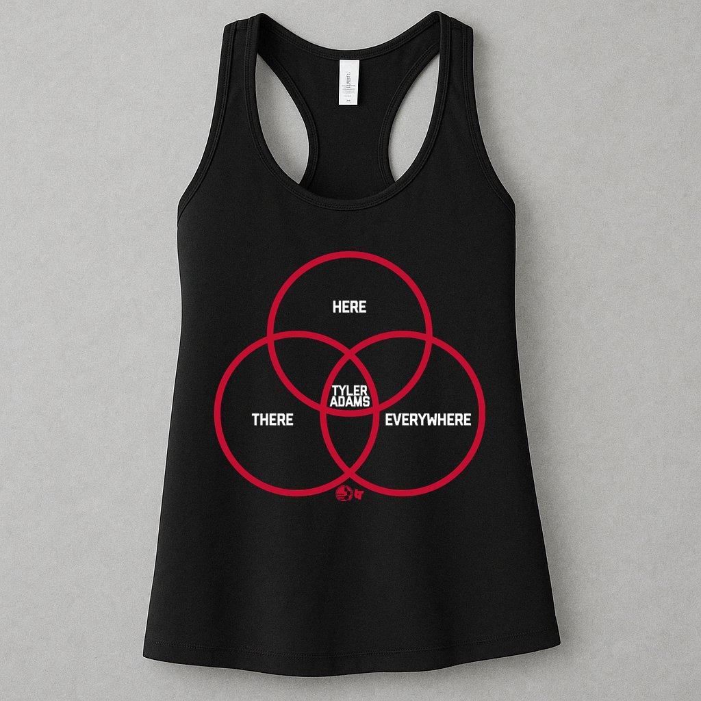 Tyler Adams Here, There, Everywhere USA Soccer Womens Tank Top