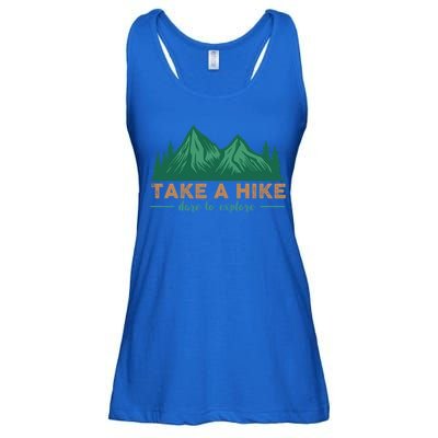 Take A Hike Funny Gift Mountain Adventure Camping Outdoor Retro Gift Ladies Essential Flowy Tank