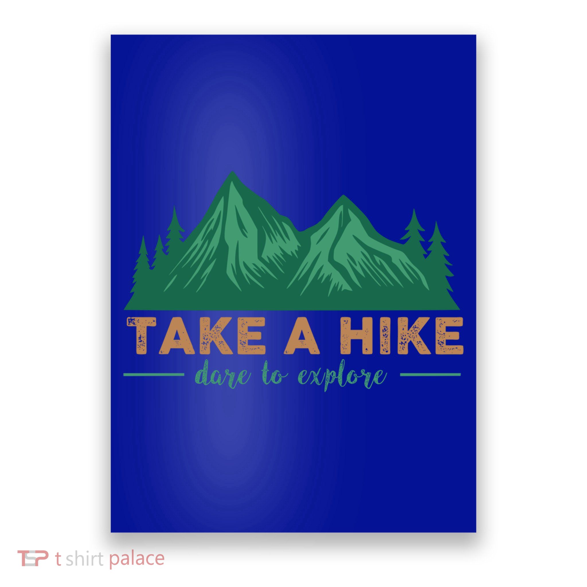 Take A Hike Funny Gift Mountain Adventure Camping Outdoor Retro Gift Poster