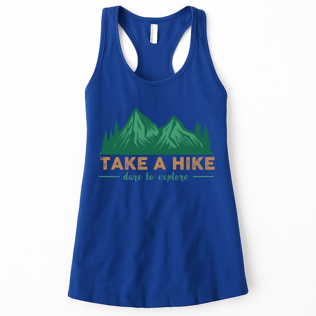 Take A Hike Funny Gift Mountain Adventure Camping Outdoor Retro Gift Womens Tank Top