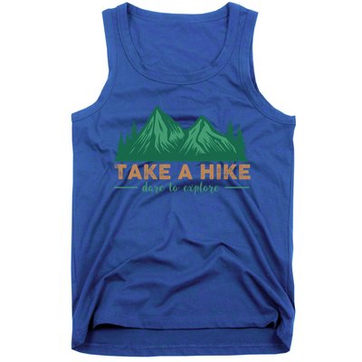 Take A Hike Funny Gift Mountain Adventure Camping Outdoor Retro Gift Tank Top