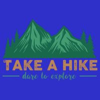Take A Hike Funny Gift Mountain Adventure Camping Outdoor Retro Gift Women's V-Neck T-Shirt