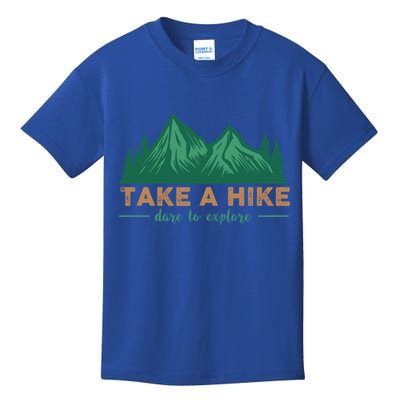 Take A Hike Funny Gift Mountain Adventure Camping Outdoor Retro Gift Kids T-Shirt