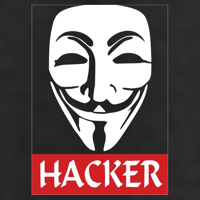 The Anonymous Hacker New Design 7 Panel Mesh Trucker Snapback Hat