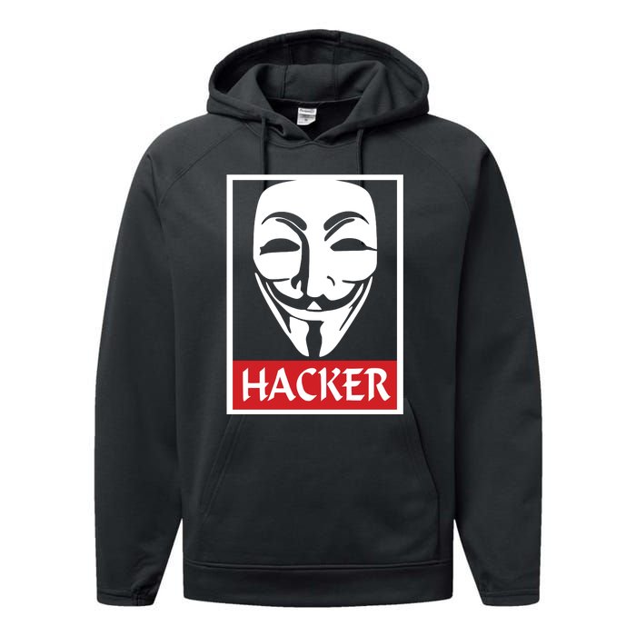 The Anonymous Hacker New Design Performance Fleece Hoodie