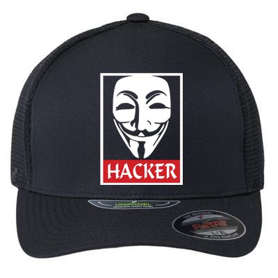 The Anonymous Hacker New Design Flexfit Unipanel Trucker Cap