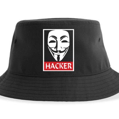 The Anonymous Hacker New Design Sustainable Bucket Hat