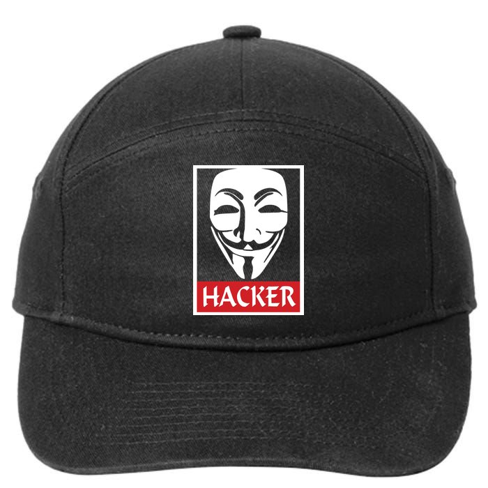 The Anonymous Hacker New Design 7-Panel Snapback Hat