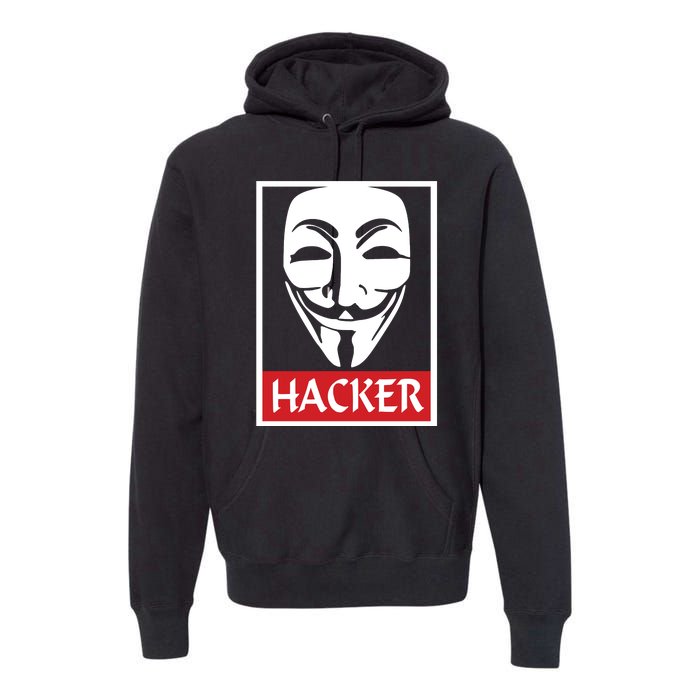 The Anonymous Hacker New Design Premium Hoodie