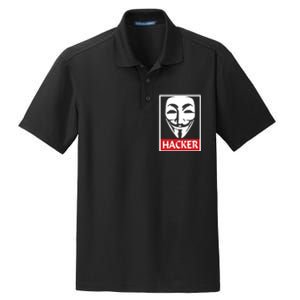 The Anonymous Hacker New Design Dry Zone Grid Polo